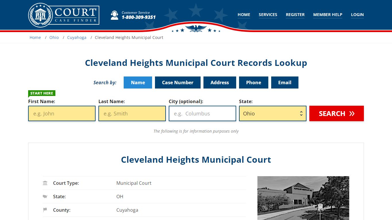 Cleveland Heights Municipal Court Records Lookup